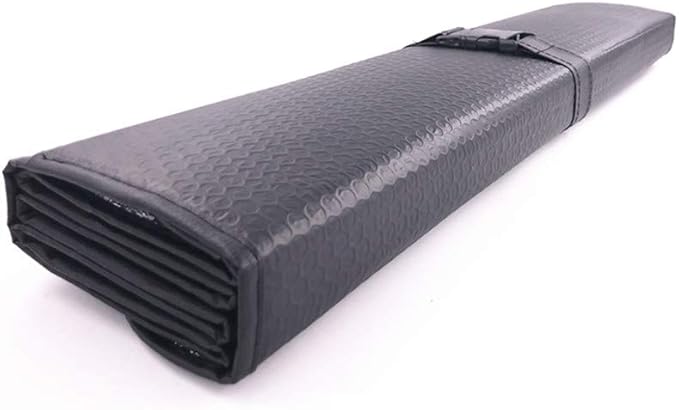 Car Sun[Shade], Sun Protector,Foldable Front Window Shade-Thicken 5-Layer Bubble for Auto Windshield UV Protection and Heat Reflector 58"x 27.5" (Black)
