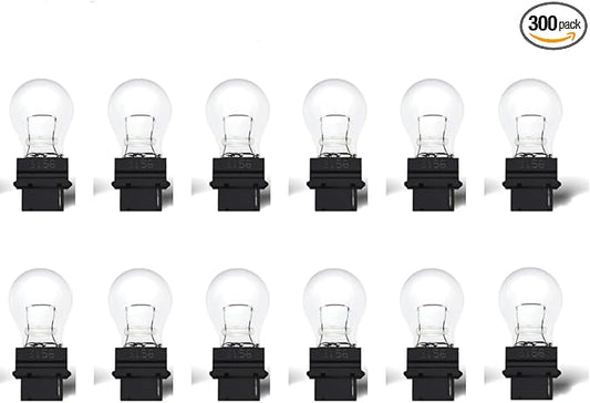 12 Pack 3156 Bulb,T25 3155 3156ll 3456 4156 12v 27w P27w Back Up Light/Reverse Bulb/Turn Signal W2,5x16d Halogen Long Life Bulbs Fit for Cars and Trucks