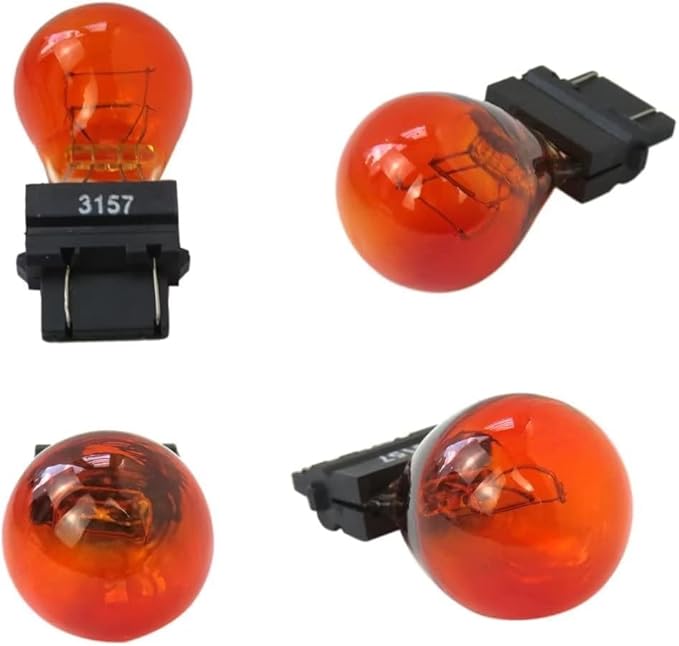 12 Pack 3157NA 3157A 3157 Amber Bulb, Parking/Side Maker/Turn Signal Auto Light Bulbs 3057A 3457NA 3757NA 4157NA 4057NA 12v 27/7w