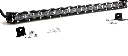 AngelMa Ultra Slim 150w 32" Single Row Led Light Bar - Off Road Spot Beam Polaris RZR UTV 4WD 4X4 Truck Tractor Raptor Bumper Rock Fog Lights