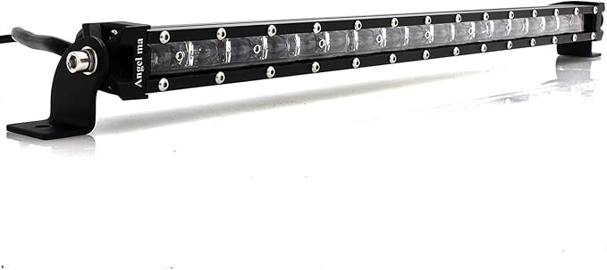 Ultra Thin Single Row Slim LED Light Bar 26" 120W Spot Beam Off-Road Driving Fog Light for Cabin Boat Car ATV SUV Ute 4wd Truck Lamp Waterproof IP67 6D Lens
