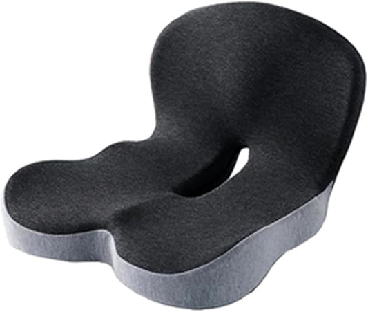 Memory Foam Pads Seat Cushion for Truck Driver, semi Truck seat Cushion with Adjustable Strap – Ergonomic Back Support,Ideal Car Seat Cushions for Driving,Trucker Essentials (Dark Grey)