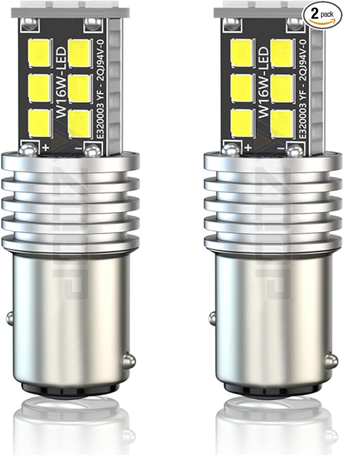 1157 LED Daytime Running Bulbs Compatible with Jeep Renegade 2015 2016 2017 2018 2019 2020, 500% Brightness, 2057 2357 7528 BAY15D DRL/Parking Lights, 6000K White, Plug and Play, 2PCS