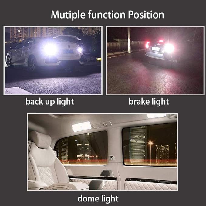 1156 Led Bulb Reverse Light, 1141 1003 7506 BA15S Bulbs, 12V-24V 54SMD Used for Truck Car Backup Reverse Lights, Tail Parking Lights,Camper Trailer RV Interior Light, 2pcs White