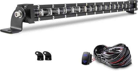 Ultra Slim Led Light Bar 44" inch 210W Single Row Driving Light LEDs 6D Lens Cup Off Road Lights for Car SUV 4wd ATV Ute Truck Boat Car Pickup Tractor Van Wagon UTB Buggy Fog Lights 12V