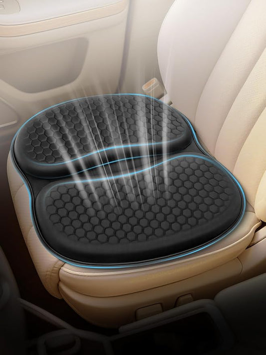 Honeycomb Car Gel Seat Cushion Soft Breathable Maintain a Refreshing Feel Relieve Hip Pressure This Seat Cushion Suitable For All Seasons for Car Office Home Wheelchair Chair Long Sitting Use