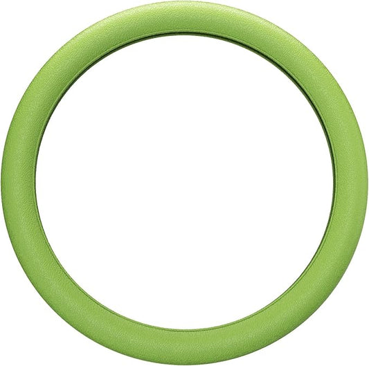 LRITER Car Steering Wheel Cover, Non-Slip Silicone Material, Multiple Color Choices, Universal Auto Parts Steering Wheel Cover, Suitable for Most Cars (Green)