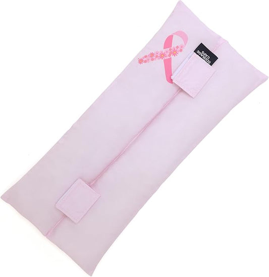 Post Surgery Seatbelt Pillow, Chemo Port Pillow, Cushion Post Surgery for Mastectomy, After Heart Surgery, Hysterectomy Pillow for Car, Breast Cancer Seatbelt Cover - Pink Ribbon