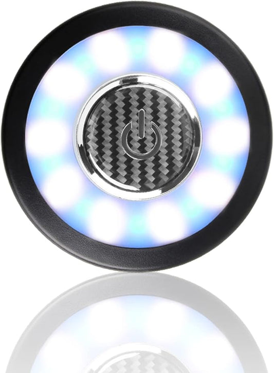 Teguangmei Auto Car Interior Ceiling Roof Dome Light Fixture with USB Rechargeable 20LED Car Dome Lamp Universal for Car Truck Trailer Camper Motorhome Boat(White Blue Light)