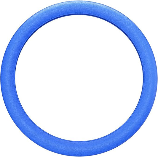 LRITER Car Steering Wheel Cover, Non-Slip Silicone Material, Multiple Color Choices, Universal Auto Parts Steering Wheel Cover, Suitable for Most Cars (Blue)