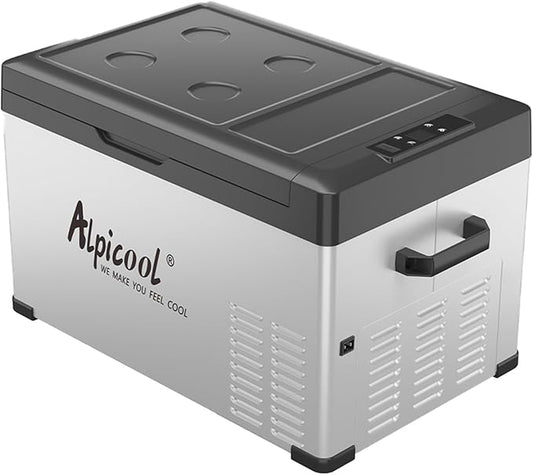 Alpicool C30 Portable Car Freezer, 12 Volt Refrigerator, 28 Quart(26.7 Liter) Fast Cooling 12V Car Fridge, Car Cooler for RV, Truck, Camping, Outdoor -12/24V DC and 100-240V AC