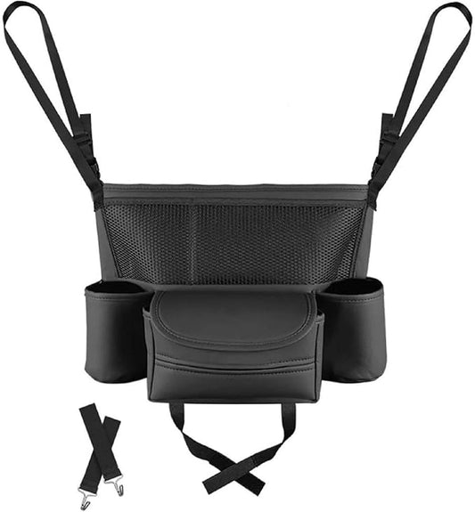 Central Control Storage Bag, Car Seat Organizer with Mesh Pocket