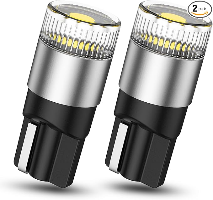 SEALIGHT 194 T10 LED Light Bulbs 6000K White, 1000% Brightness W5W 168 2825 Car Interior Light Bulb Replacement for License Plate Light, Dome Light, Map Light, Courtesy Light, Pack of 2