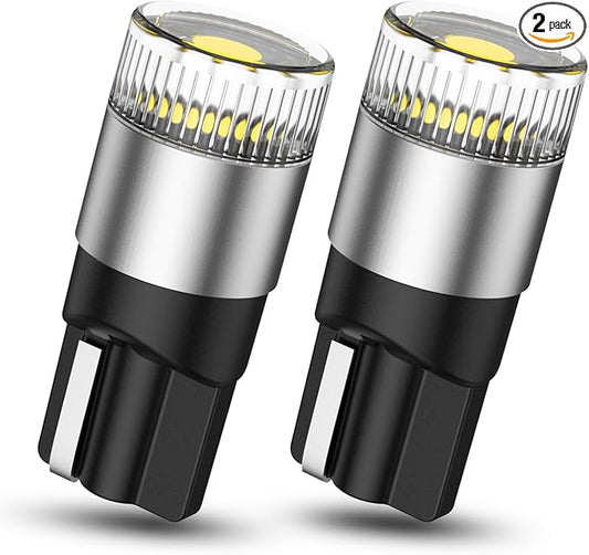 SEALIGHT 194 T10 LED Light Bulbs 6000K White, 1000% Brightness W5W 168 2825 Car Interior Light Bulb Replacement for License Plate Light, Dome Light, Map Light, Courtesy Light, Pack of 2