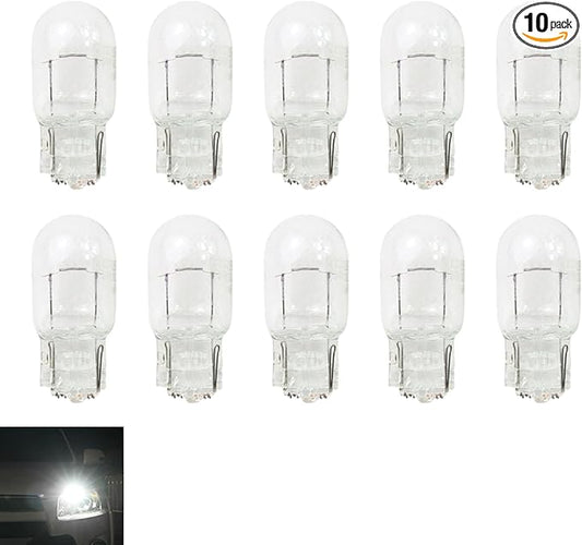 10 PCS Car T20 1881/7440 Turn Signal Bulb, Waterproof Lamp Housing Single Filament Bulb, Miniature Light Reverse, Parking, Tail Light, Plug and Play, Replacement for Cars, Trucks, SUVs (White)