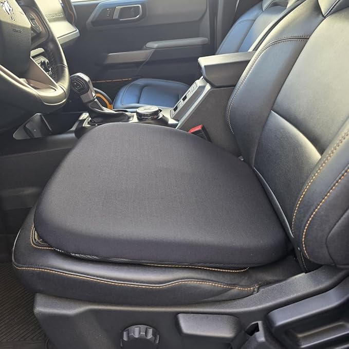 New Low Profile, Light Weight Gel Seat Cushion for Car/Truck and Office Chair, Ideal for Drivers and Office Use (Standard, L20-20x20)