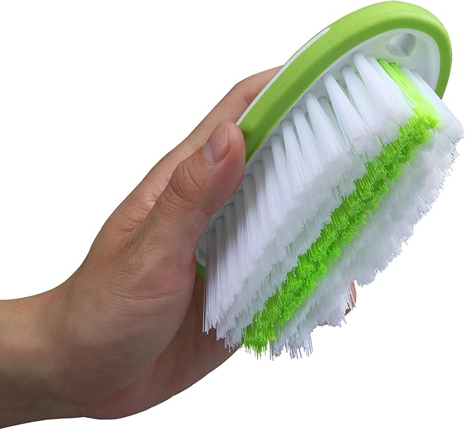Carpet and Interior Cleaning Brushes, car Cleaning Brushes, Carpet Washing Brushes, Hard Bristle Detail Brushes, car and Home Interior Leather Brushes (Green)