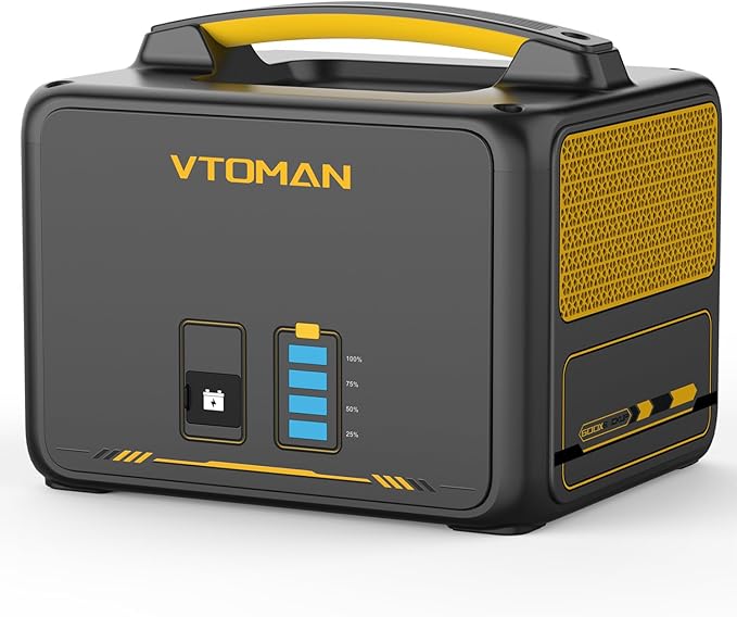 VTOMAN Jump 600X 600W Portable Power Station with 640Wh Extra Battery，939Wh Solar Generator LiFePO4 Battery, 1200W AC Outlet, PD 60W USB-C, 3x Regulated 12V/10A DC for Camping, Off-grid, Home Backup