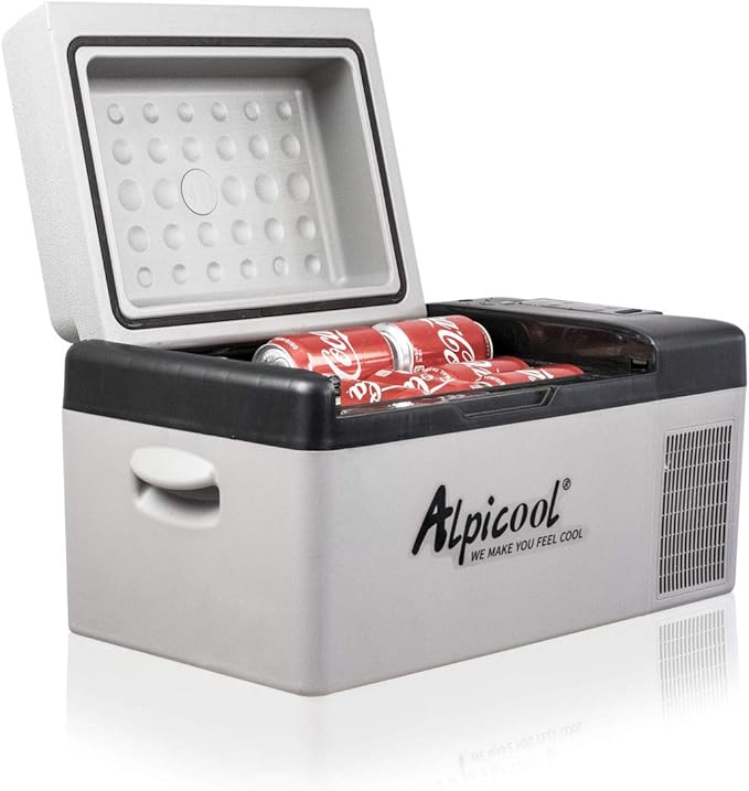 Alpicool C20 portable compressor fridge freezer 21Quart(20Liter) for car and home - 12V/24V DC and 110V AC