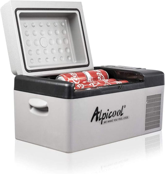 Alpicool C20 portable compressor fridge freezer 21Quart(20Liter) for car and home - 12V/24V DC and 110V AC