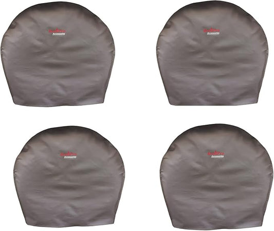 Tire Cover Set of 4PCS Waterproof Sun Protectors for RV, Camper, Trailer, Truck Fits 29"-32" Tire Diameter, Brown.
