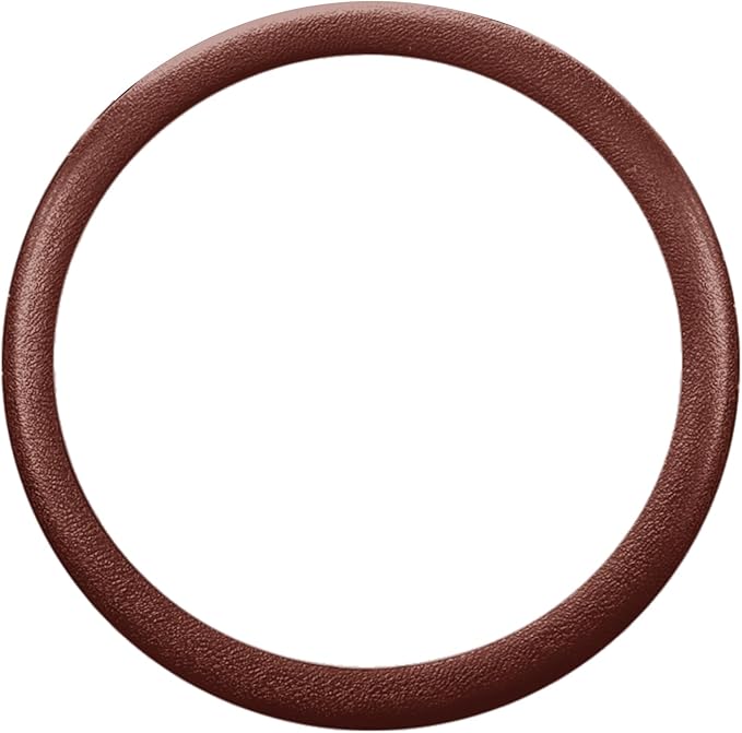 LRITER Car Steering Wheel Cover, Non-Slip Silicone Material, Multiple Color Choices, Universal Auto Parts Steering Wheel Cover, Suitable for Most Cars (Coffee)