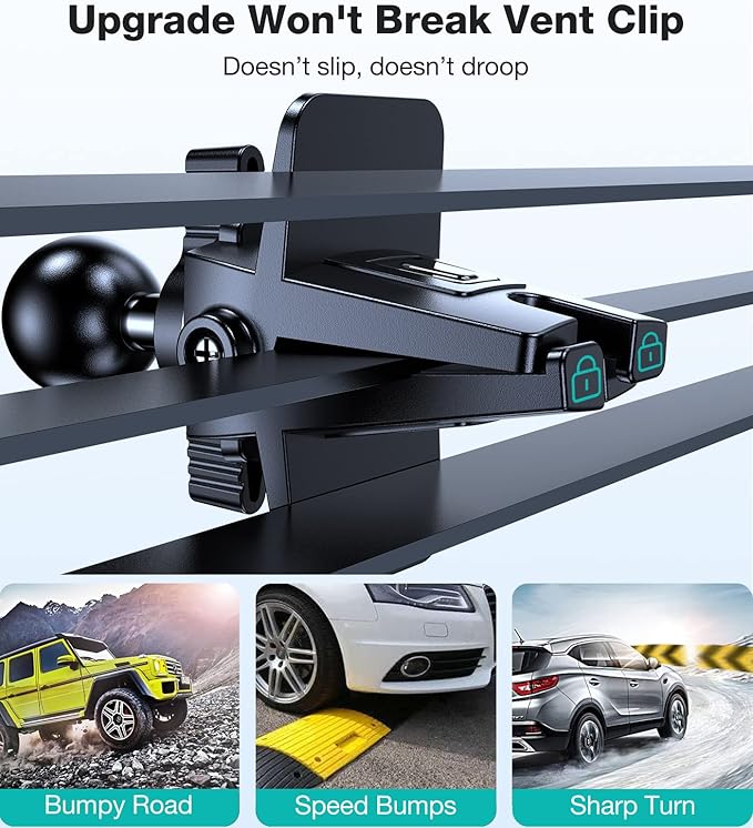 VICSEED [No.1 Powerful Suction] [Rally Racing-Grade Stability] Phone Holders for Your Car 2025 Upgraded Car Phone Holder Mount Truck Stand for Dashboard Windshield Vent for iPhone Samsung All Phones