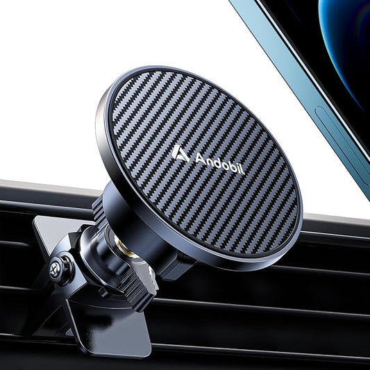 andobil Magnetic Phone Holder for Car Vent Suitable for iPhone 16/15/14 Grey