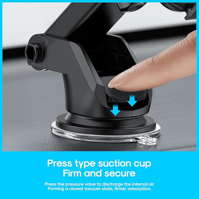 Universal Car Phone Holder[Strongest adsorption] Upgraded Version 3 in 1, car Dashboard air Vents Windshield Phone Holder for iPhone Android Samsung, Google and All Other Smartphones
