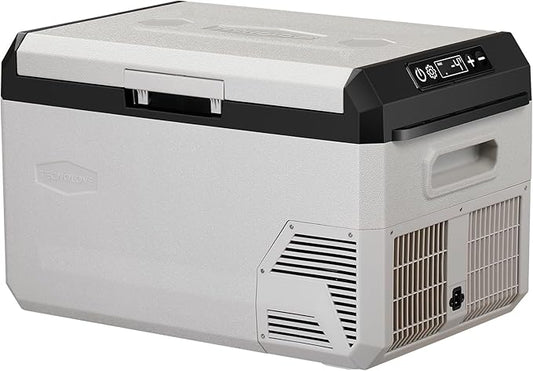 12V Car Refrigerator, 22QT Portable Freezer Compressor Cooler with Reversible Door, 100–240V AC / 12V / 24V DC Powered, for Truck Van RV Camper SUV Travel Camping Road Trips Tailgating,-4℉-50℉