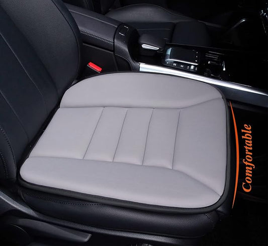kingphenix Car Seat Cushion with 1.2inch Comfort Memory Foam, Seat Cushion for Car and Office Chair (Gray)