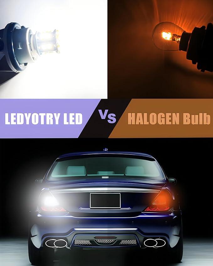 1156 LED Bulb, Super Bright 7506 BA15S P21W 1141 LED Replacement Bulbs for Backup Reverse Light, Tail Brake DRL Parking Light, White (Pack of 4)