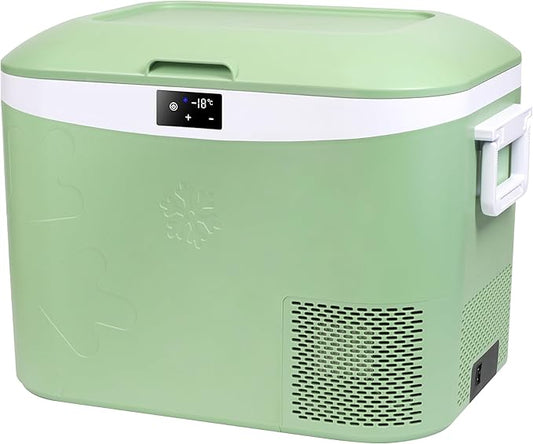 Car Refrigerator Portable 12V Fridge 19 Quart (18 Liter) 12 Volt Freezer Compressor Cooler 12V/24V DC 110～240 V AC for Truck Van RV Camper SUV and Home Use -18℃~+15℃