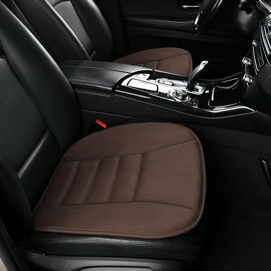 KAYI Car Seat Cushion, Memory Foam Car Seat Cushion, Anti Slip Rubber Bottom Car Seat Cushions for Driving, Suitable for Car and Office Chairs (Brown)