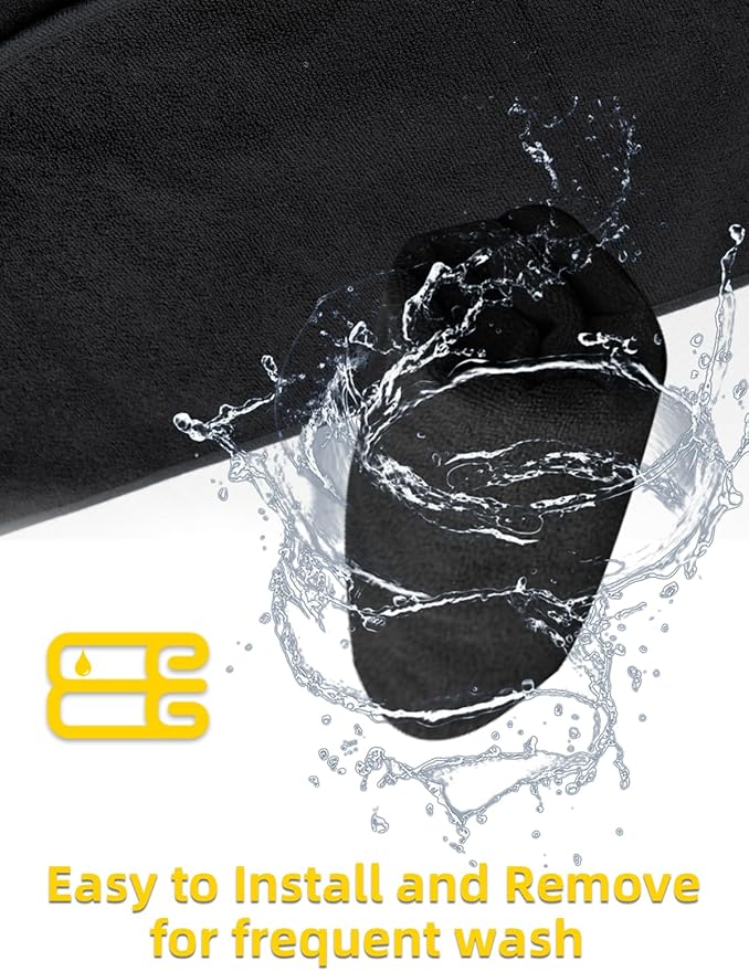 ZIMABLUE Terry Cloth seat Cover Universal Waterproof Car Sport Towel Seat Cushion Non-Slip Sweat-Absorbent Towel Cloth Suitable for All Seasons Waterproof Beach Seat Cover Washable