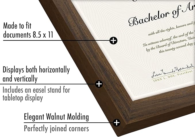 Americanflat Picture Frame, Walnut