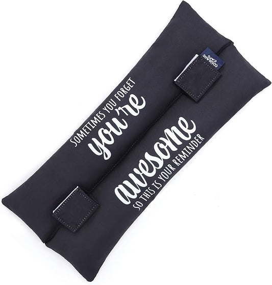 Post Surgery Seatbelt Pillow, Chemo Port Pillow, Cushion Post Surgery for Mastectomy, After Heart Surgery, Hysterectomy Pillow for Car, Breast Cancer Seatbelt Cover - Awesome in Black