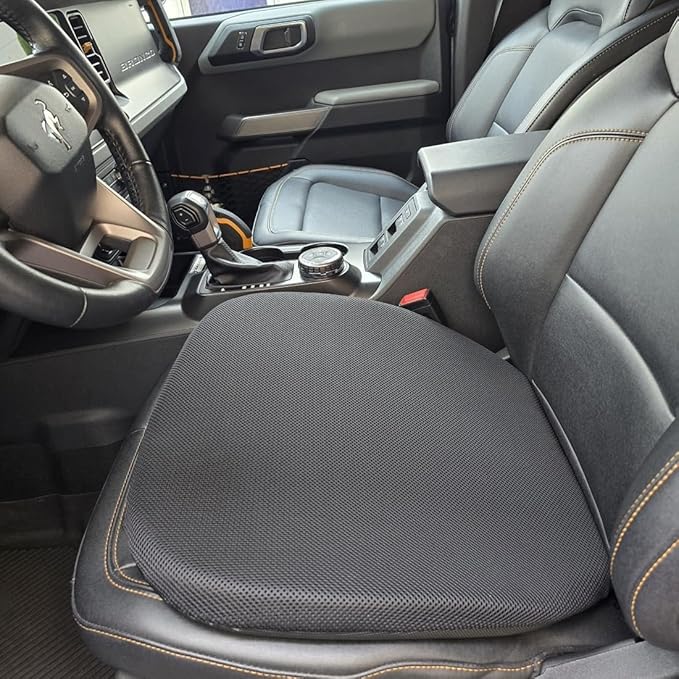 New Low Profile, Light Weight Gel Seat Cushion for Car/Truck and Office Chair, Ideal for Drivers and Office Use (Airmax, L20-20x20)