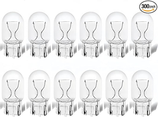 12 Bulb Pack 7440 Bulb,T20 W21W 7441 Brake/Auto Reverse/Turn Signal Lights 12v 21W Miniature Long Life Bulbs White Clear Halogen Light 7440ll Fit for ToyotaRAV4 HondaCR-V Rogue