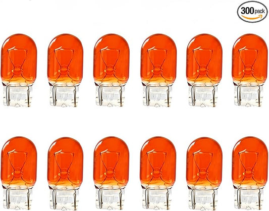 (Bulk 12 pack 7440NA 7440A 7440 Amber Bulb, 7440NAll T20 WY21W 12V 21W Back-up Light/Reverse/Tail Bulbs/Turn Signal Auto Lighting Fit for RAV4 CR-V Rogue