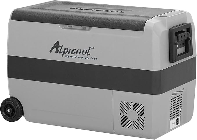 Alpicool T50 Dual Temperature Control 12 Volt Refrigerator 53 Quart Portable Car Fridge Freezer (-4°F~68°F) for Truck, RV, Boat, Camping and Travel
