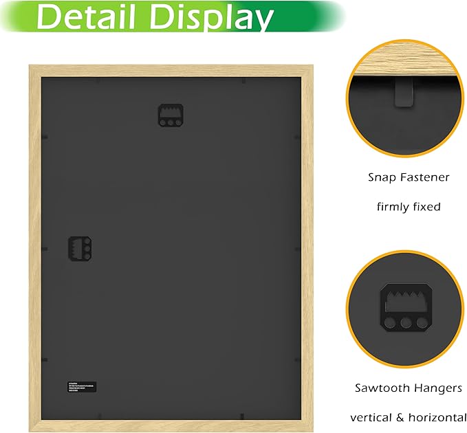 FrameWorks 2-Pack, 12x16 Matted to 8x12 Picture Frame, Natural Oak – Classic Wooden Photo Frame with Tempered Glass, Modern Matte Finish for Prints, Posters, Certificates & Wall Decor – Gallery-Ready