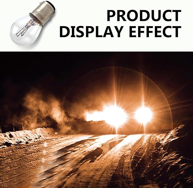 10PCS 1157 Light Bulb, Double Tail High and Low Brake Light Bulb, P21/5W S25 2057 2357 7528 BAY15D Bulbs, Universal Halogen Turn Signal Parking Lights(White)