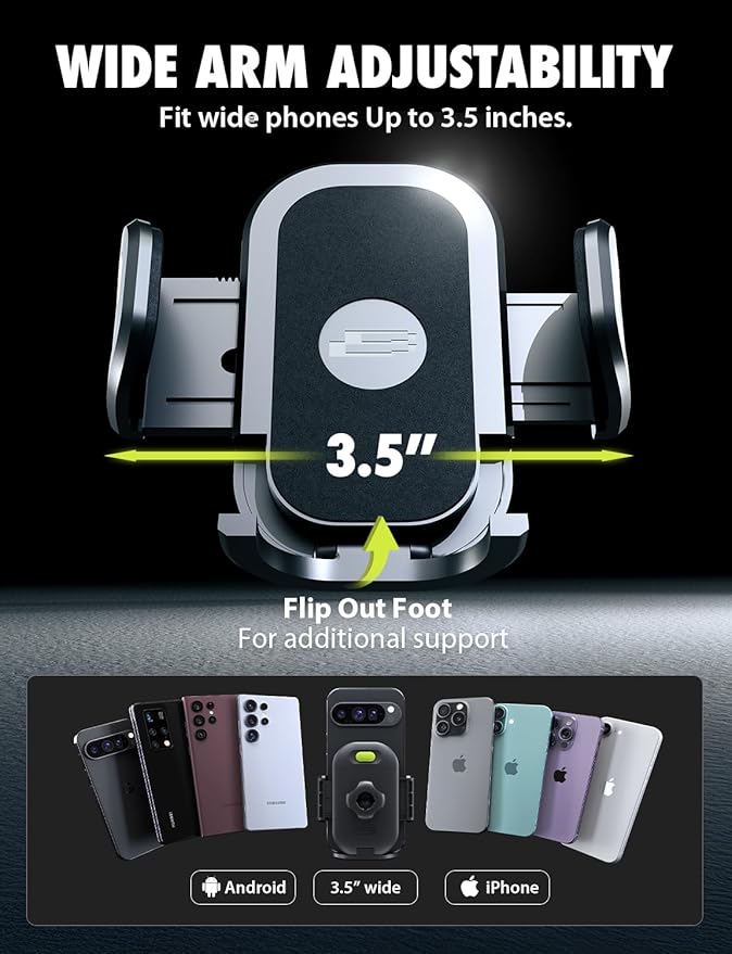 Bracketron Cell Phone Holders for Your Car, 7.5" Flexible Gooseneck Phone Holder for Car Dashboard & Windshield, One-Hand Release TripGrip 2.0 Car Phone Holder Mount Compatible with iPhone and Samsung