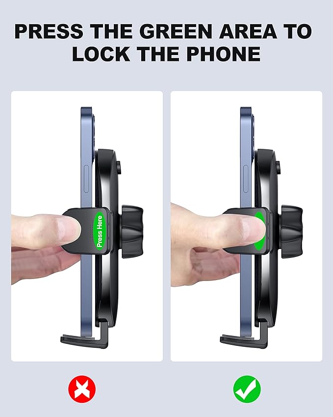 Upgraded Phone Holders for Your Car, Universal Cell Phone Mount Holder, Hands Free Automobile Mobile Phone Stand, 360° Adjustable Air Vent Cradles Car Accessories for iPhone and Smartphone