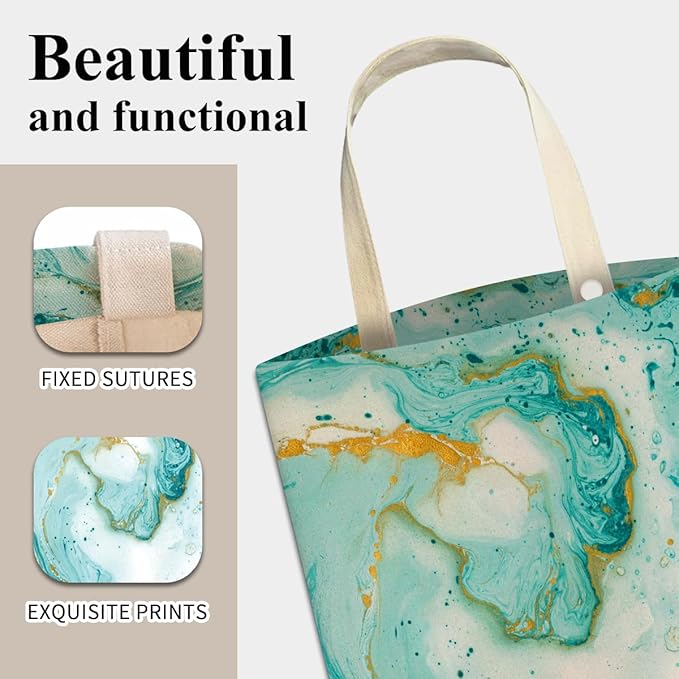 Cute Car Trash Can, Hanging Car Organizer, 5L Green Gold Marble
