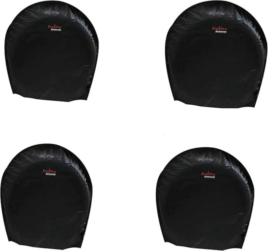 Tire Cover Set of 4PCS Waterproof Sun Protectors for RV, Camper, Trailer, Truck Fits 24"-26" Tire Diameter