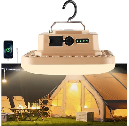 Portable Rechargeable LED Camping Lights for Hanging,Waterproof Outdoor Light,Super Bright Hanging Lanterns for Tents, Canopies, Outdoor