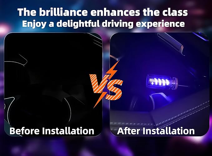 2 PCS USB Car Interior Lights, Touch Dimmable, Mini Retro Glass Bottle Design Suitable for Cars, Bedrooms, Corridors and Camping (Blue)