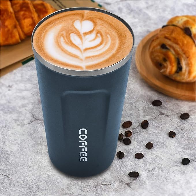 MOMSIV 17oz Travel Mug, Insulated Coffee Cup with Leakproof Lid, Vacuum Stainless Steel Double Walled Reusable Tumbler for Hot and Cold Water Coffee and Tea In Travel and Car